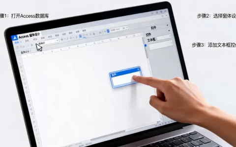 如何在access数据库增加文本框？access添加文本控件方法