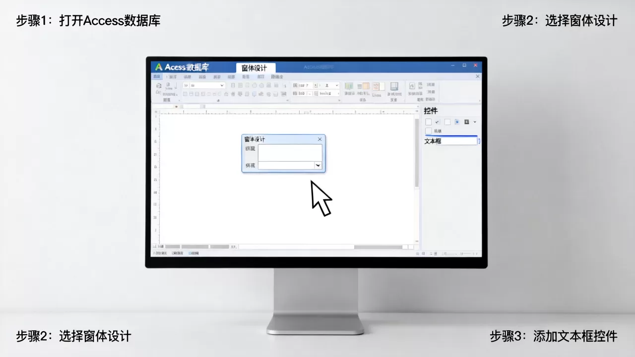 如何在access数据库增加文本框?access添加文本控件方法 如何在access数据库增加文本框?access添加文本控件方法