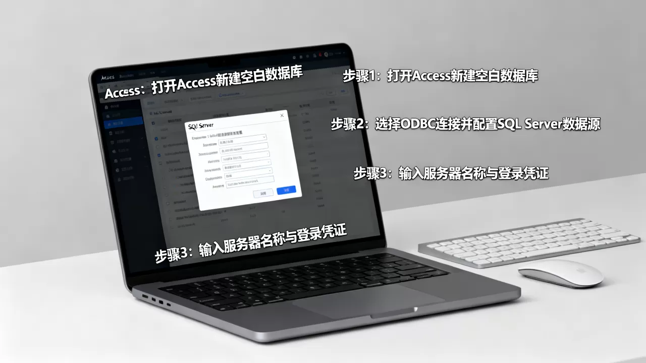 如何用Access直接操作SQL数据库？access连接sqlserver详细教程