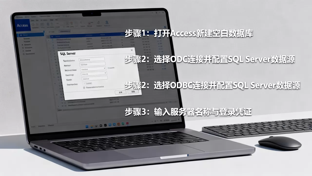 如何用Access直接操作SQL数据库？access连接sqlserver详细教程