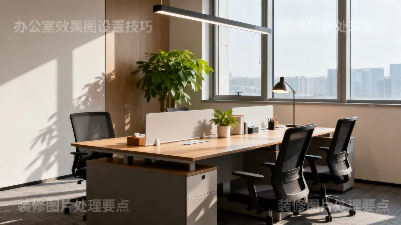 办公室效果图怎么设置?办公室装修图片处理技巧 办公室效果图怎么设置?办公室装修图片处理技巧