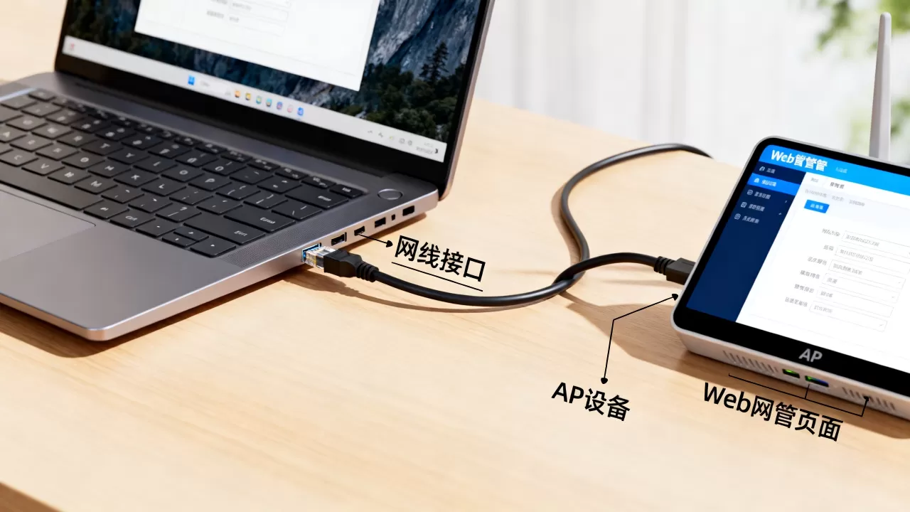 笔记本插网线不识别怎么办？AP通过Web网管方式上线配置