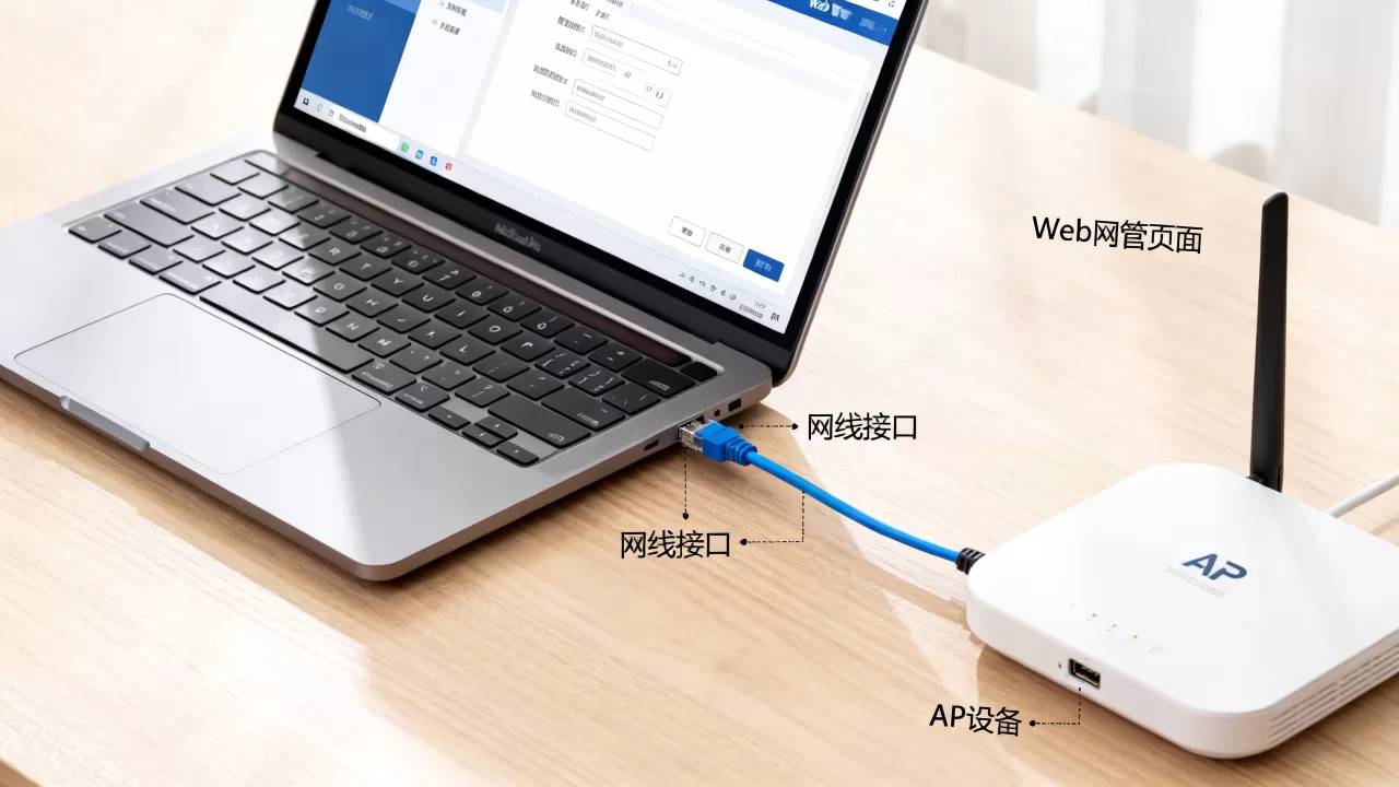 笔记本插网线不识别怎么办？AP通过Web网管方式上线配置