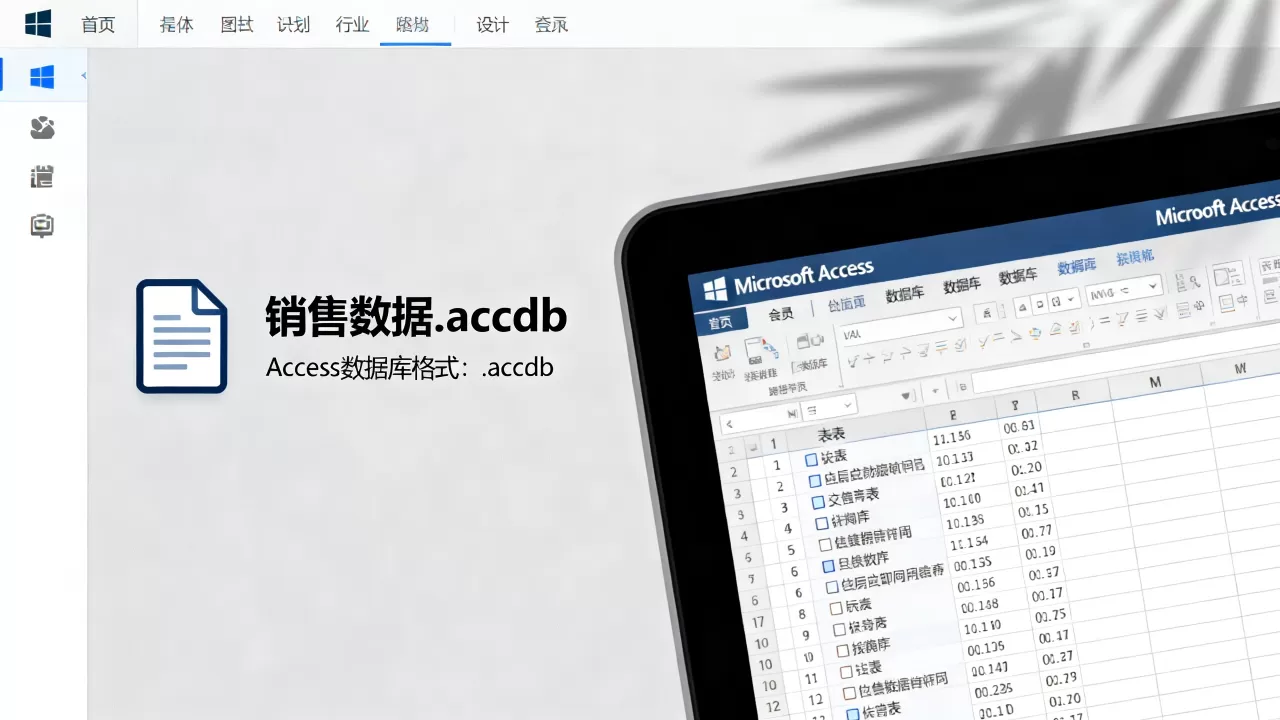 access的数据库是哪种格式？access数据库怎么打开