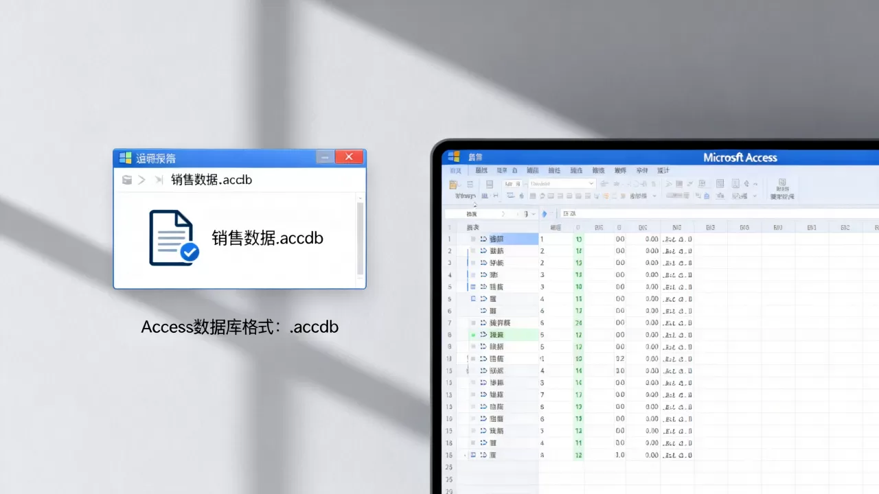 access的数据库是哪种格式？access数据库怎么打开