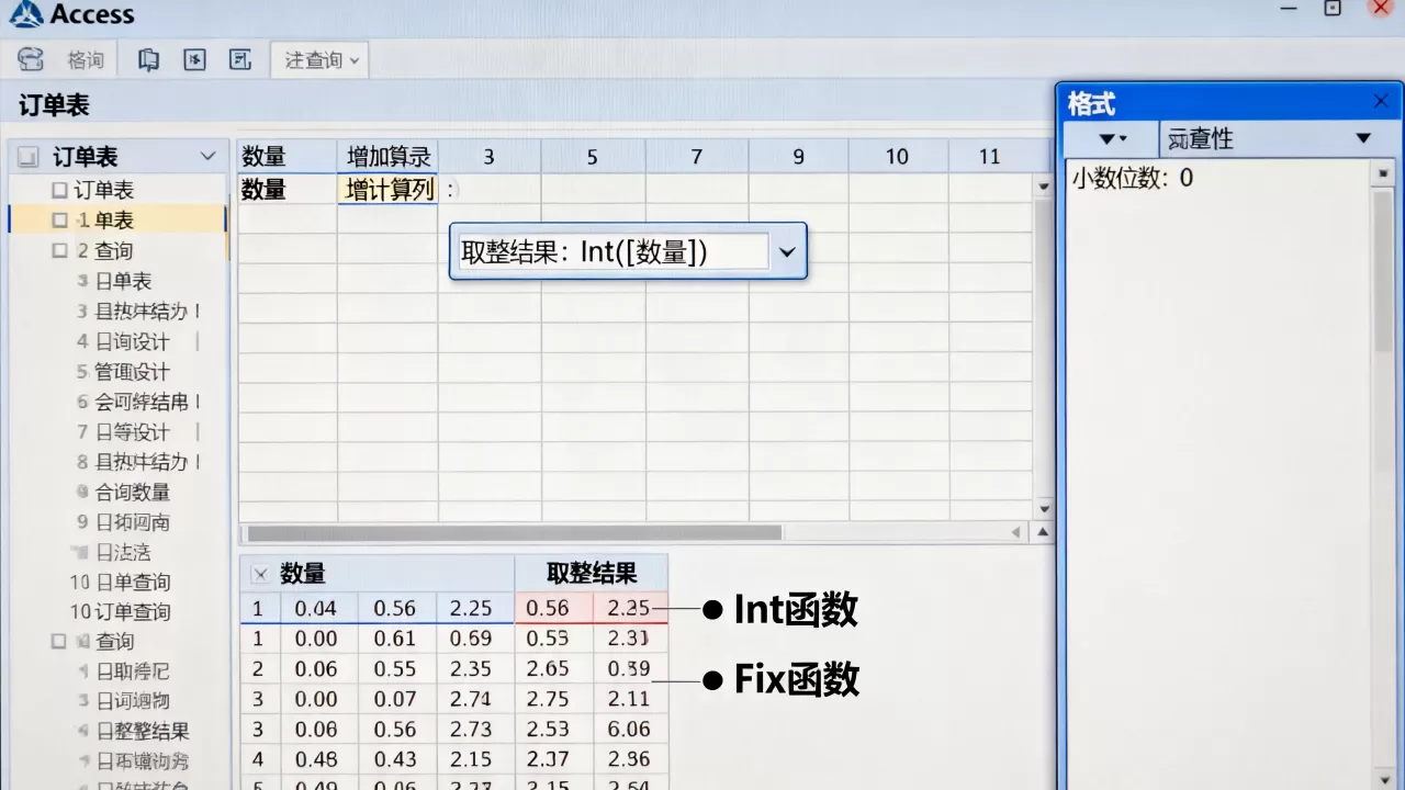 Access数据库如何取整？Access数据库取整函数有哪些