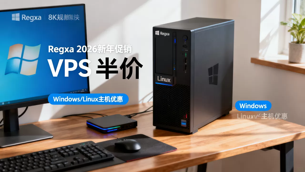 Regxa 2026新年促销VPS半价是真的吗?Windows Linux主机优惠怎么领 Regxa 2026新年促销VPS半价是真的吗?Windows Linux主机优惠怎么领