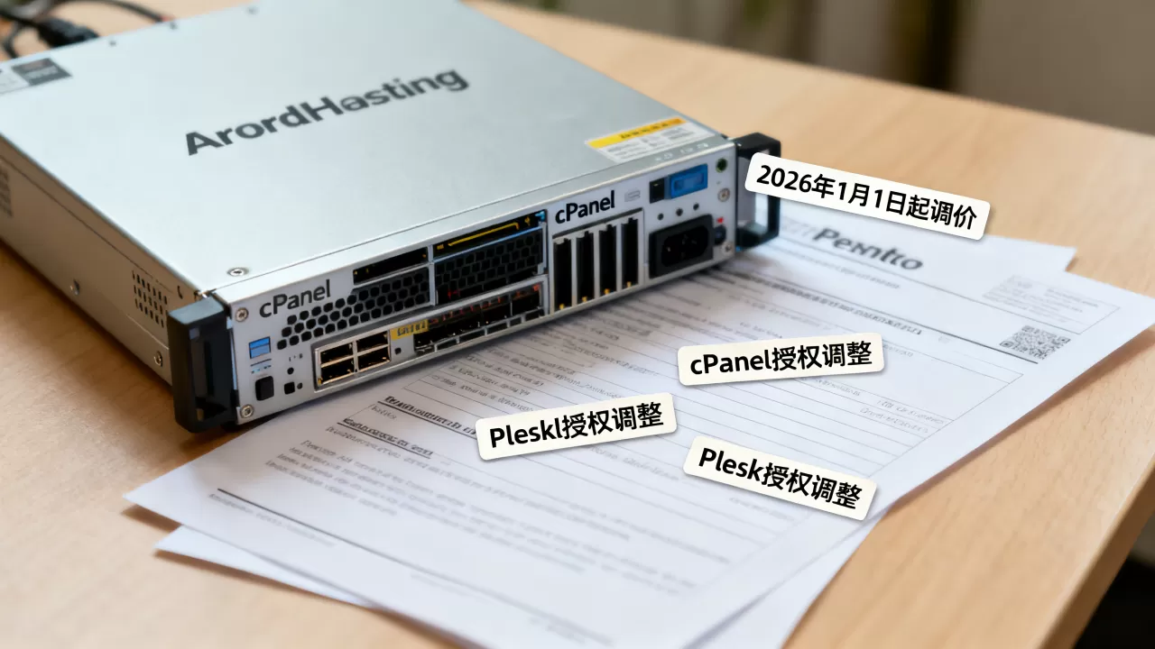 ARDHosting 2026年1月1日起调价是真的吗?cPanel Plesk授权价格调整详情 ARDHosting 2026年1月1日起调价是真的吗?cPanel Plesk授权价格调整详情