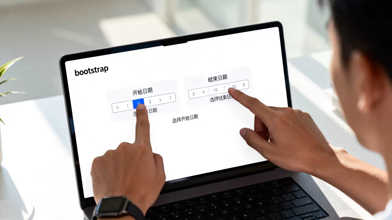 bootstrap日期控件怎么用？bootstrap日期控件选择时间范围