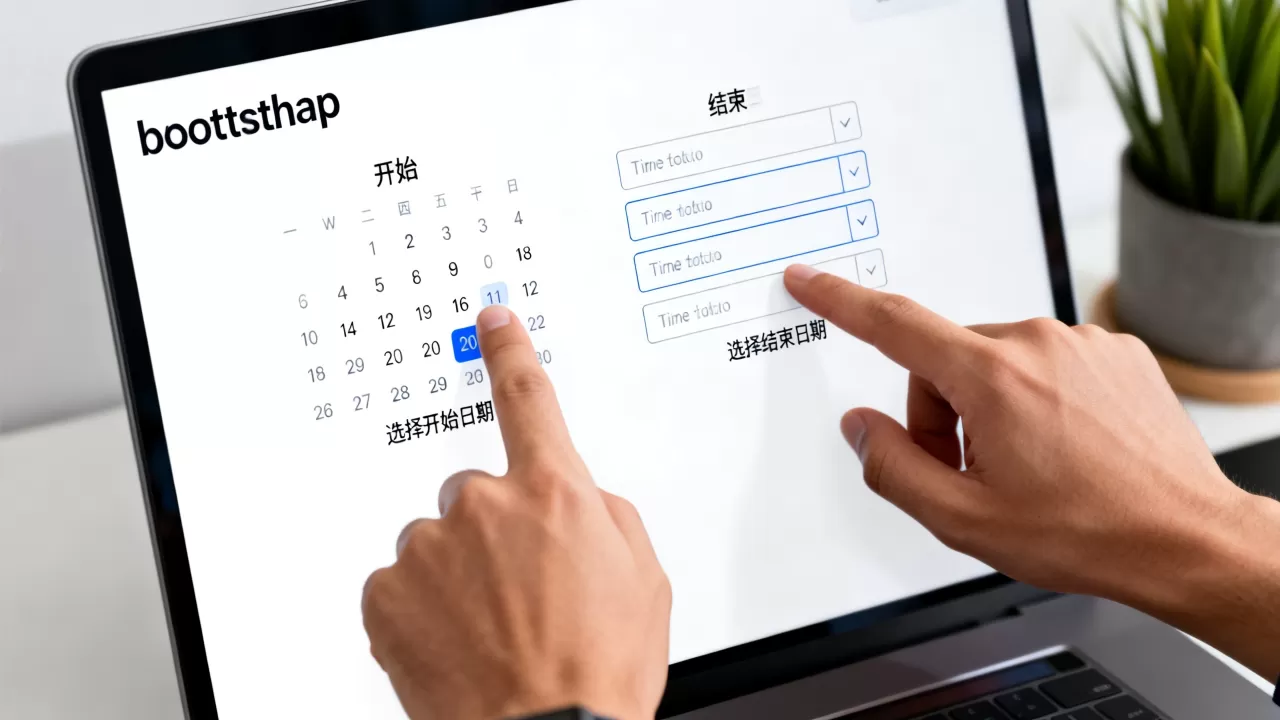 bootstrap日期控件怎么用？bootstrap日期控件选择时间范围