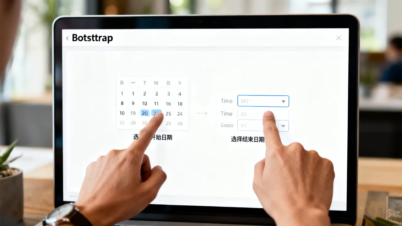 bootstrap日期控件怎么用？bootstrap日期控件选择时间范围