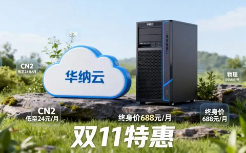 华纳云双11云服务器5M CN2低至24元/月值得买吗？华纳云物理服务器终身价688元/月