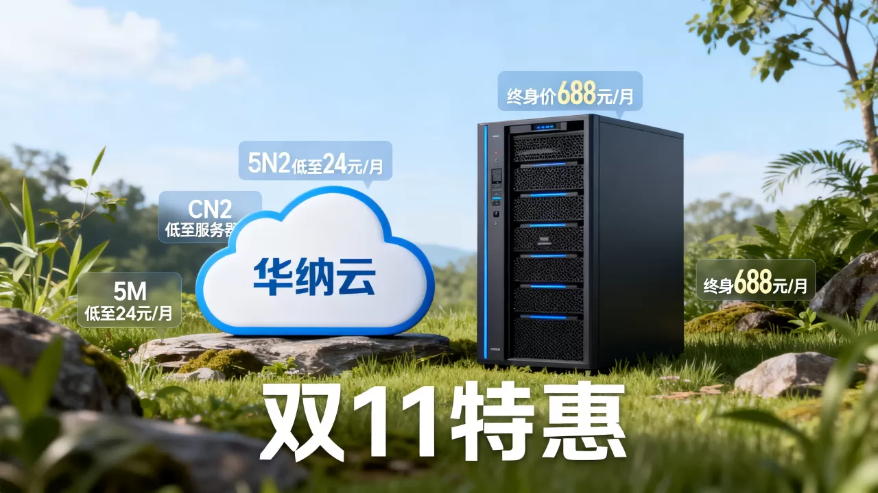 华纳云双11云服务器5M CN2低至24元/月值得买吗？华纳云物理服务器终身价688元/月