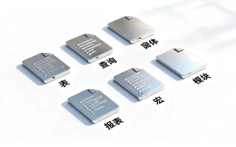 Access数据库对象有哪些？access数据库对象类型详解