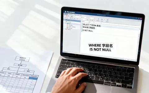 access数据库查询不为空怎么写？access查询字段不为空条件