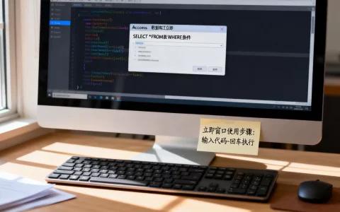 access数据库立即窗口怎么用？access数据库立即窗口调试代码