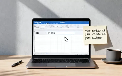 access数据库怎么改标题？access数据库修改标题步骤