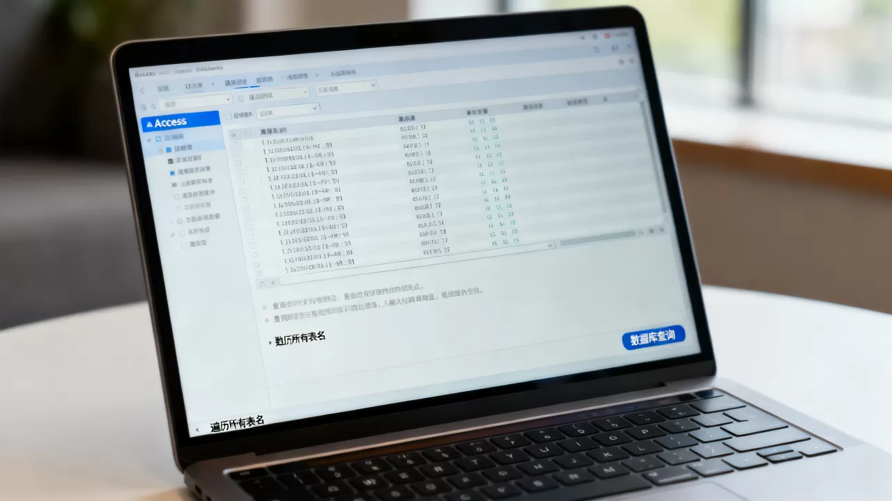 Access怎么遍历数据库表查找？access遍历所有表名