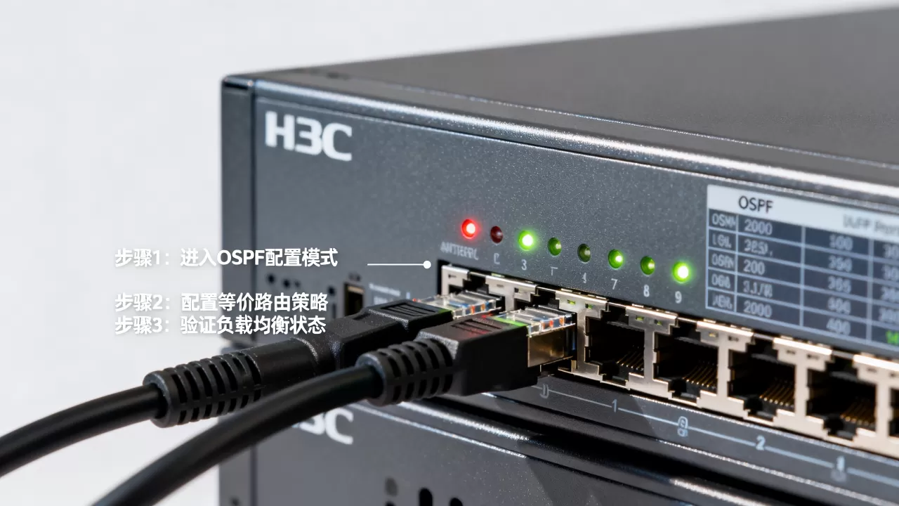 H3C OSPF等价负载均衡如何实现?配置步骤详解 H3C OSPF等价负载均衡如何实现?配置步骤详解