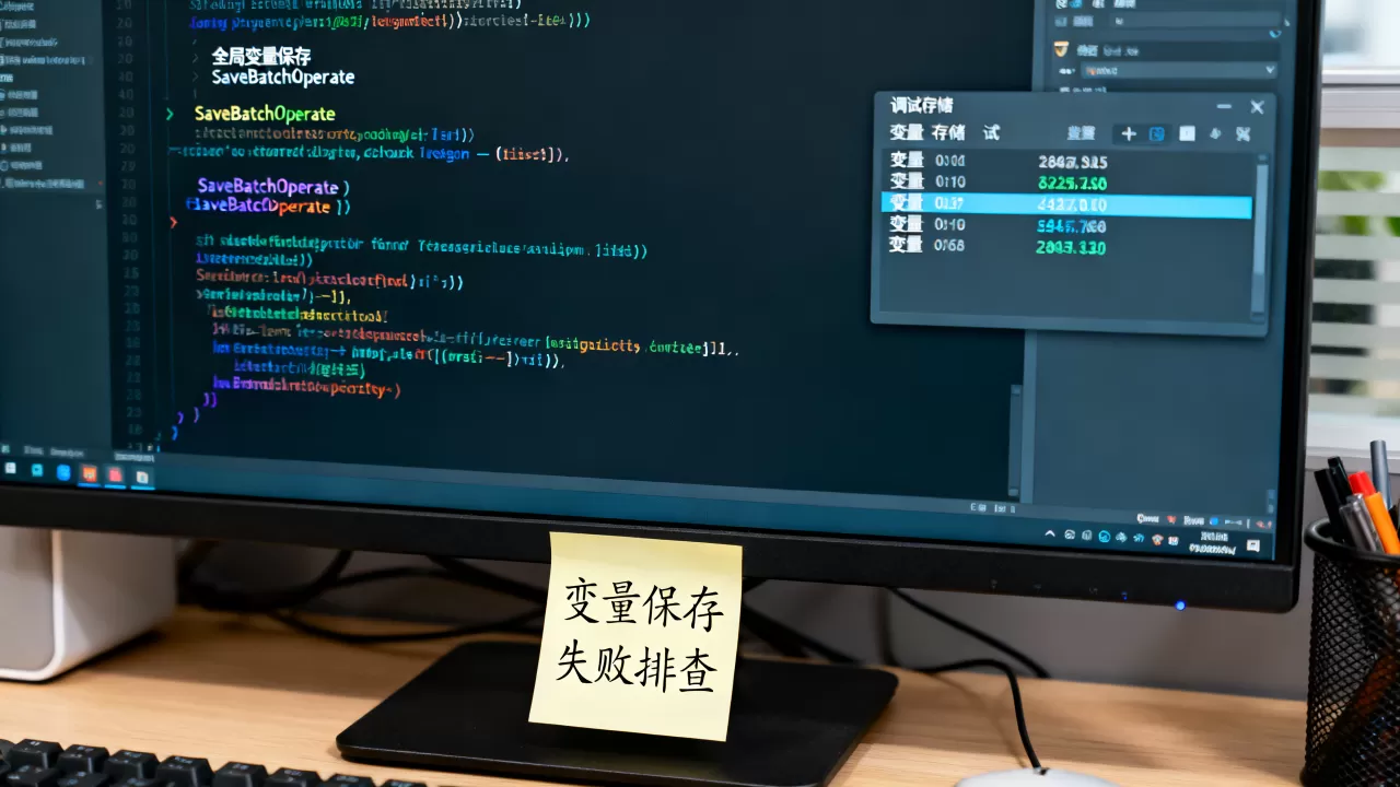 如何保存全局变量?SaveBatchOperate保存变量失败怎么办 如何保存全局变量?SaveBatchOperate保存变量失败怎么办