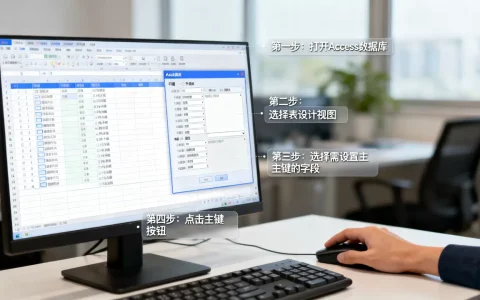 access数据库怎么设置主键？access数据库主键设置详细步骤