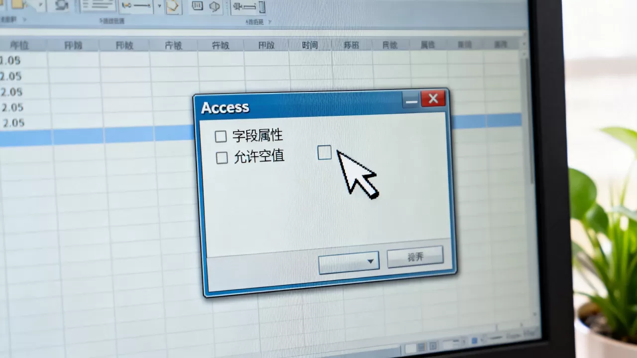 Access数据库空值怎么设置？如何设置Access数据库允许空值