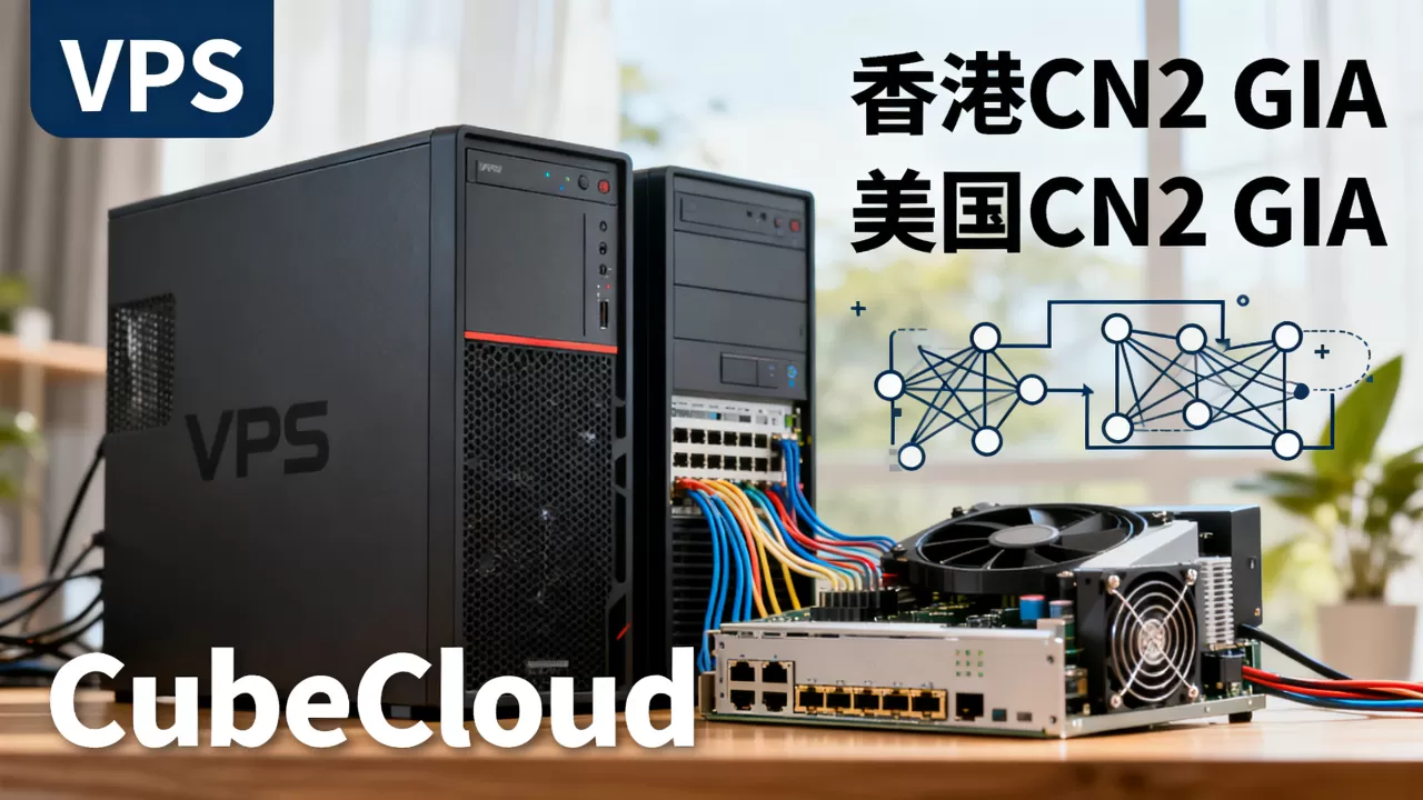 CubeCloud元旦特惠VPS值得买吗？香港CN2 GIA美国CN2 GIA VPS推荐