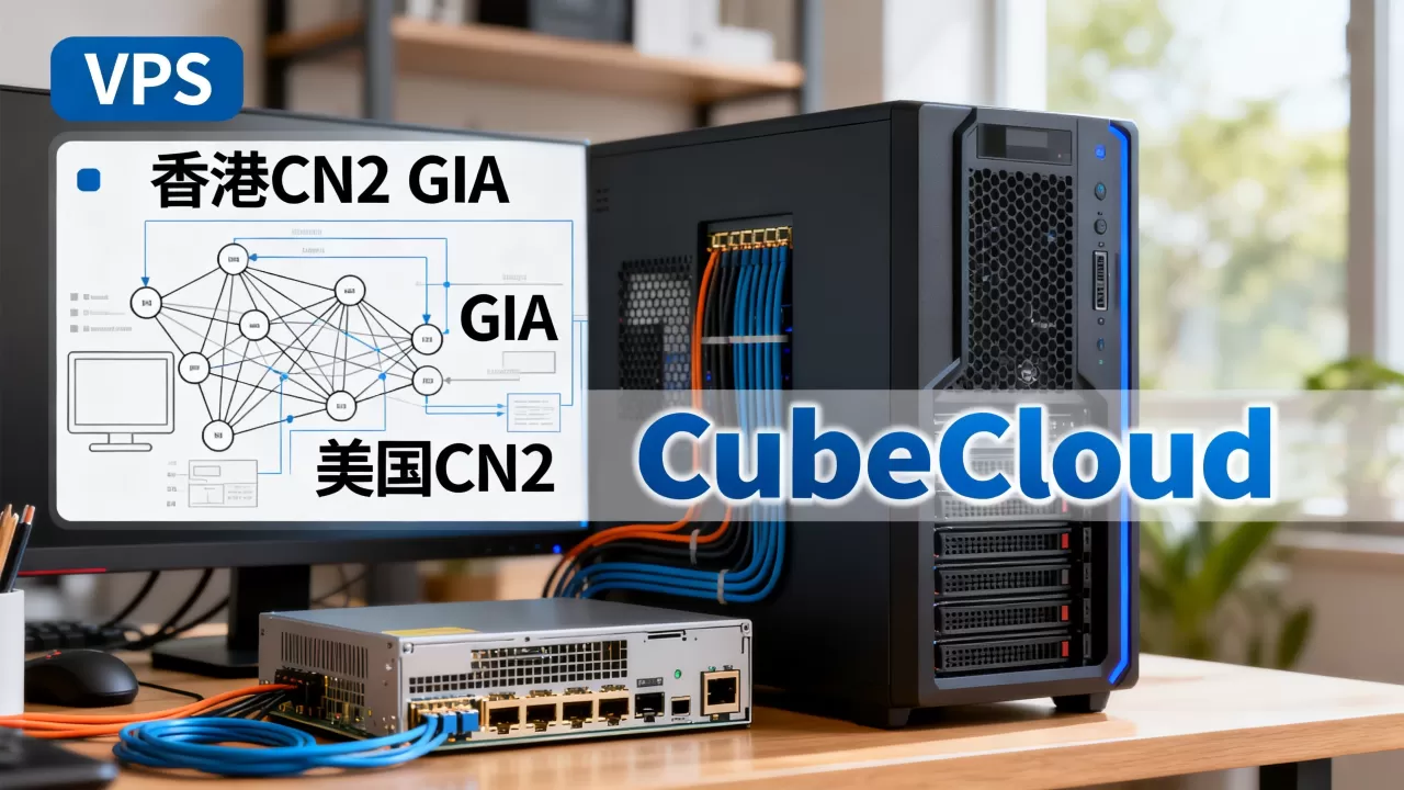CubeCloud元旦特惠VPS值得买吗？香港CN2 GIA美国CN2 GIA VPS推荐