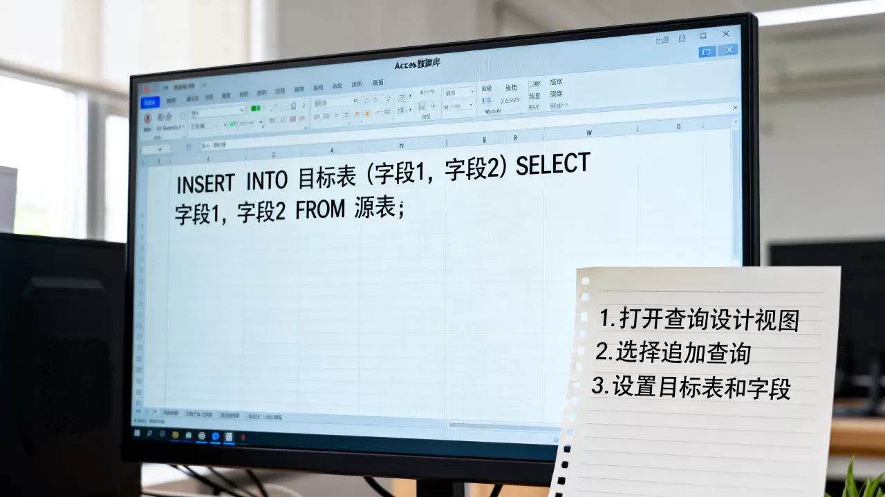 Access追加查询怎么做？Access数据库查询语句详解