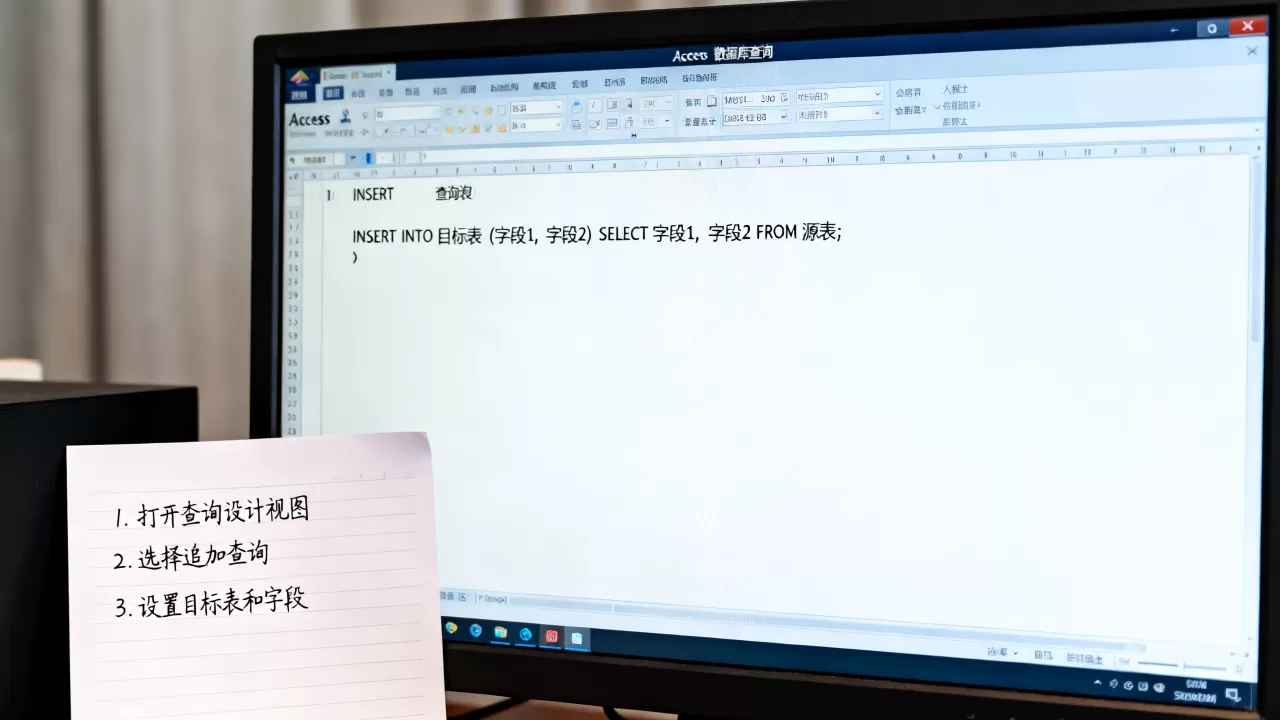 Access追加查询怎么做？Access数据库查询语句详解