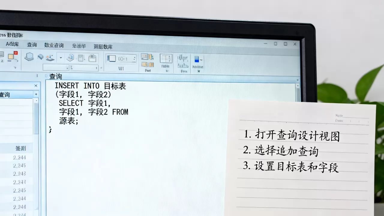 Access追加查询怎么做？Access数据库查询语句详解