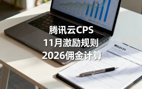 腾讯云CPS推广11月激励规则详解，2026最新cps推广佣金怎么算