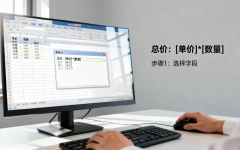 access数据库怎么计算总价？access数据库公式使用教程