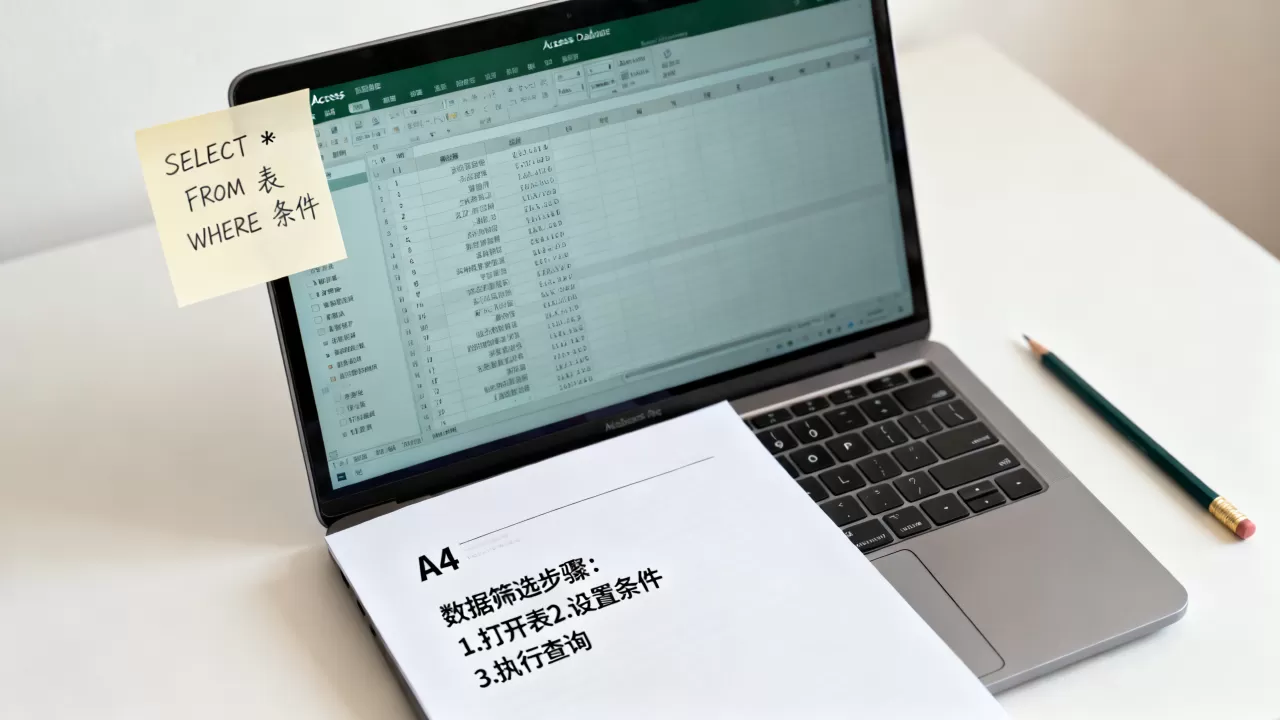 Access数据库怎么筛选数据？access数据库查询语句怎么写