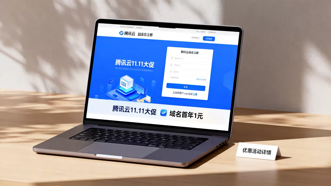 腾讯云11.11大促域名首年1元,企业新用户.com域名注册优惠活动详情 腾讯云11.11大促域名首年1元,企业新用户.com域名注册优惠活动详情