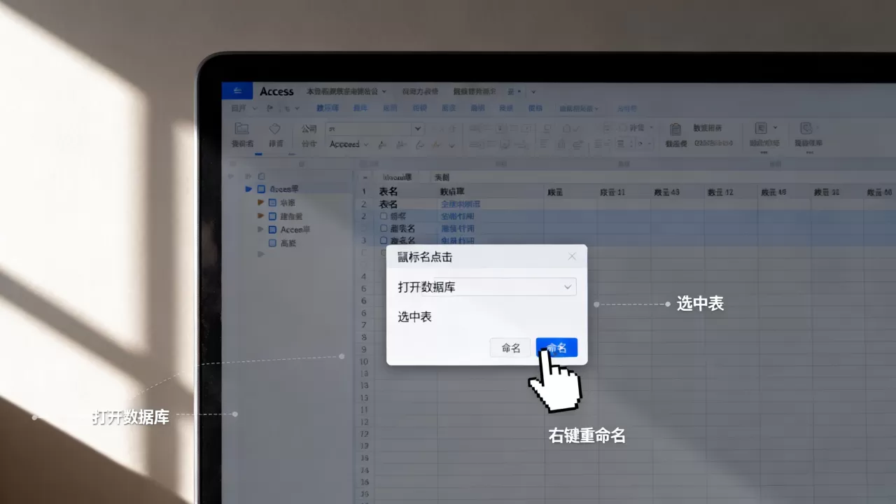 如何修改Access数据库表名?Access修改表名详细步骤 如何修改Access数据库表名?Access修改表名详细步骤
