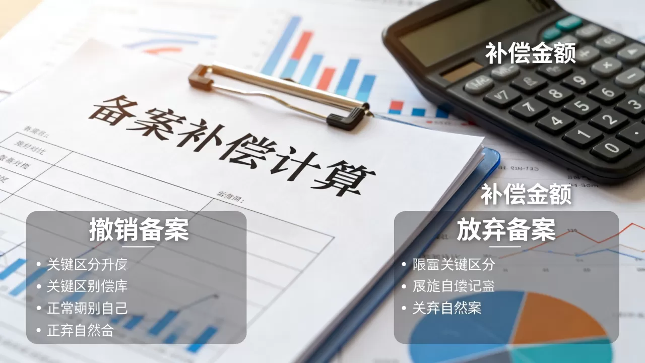 备案补偿怎么算?撤销备案与放弃备案的区别 备案补偿怎么算?撤销备案与放弃备案的区别
