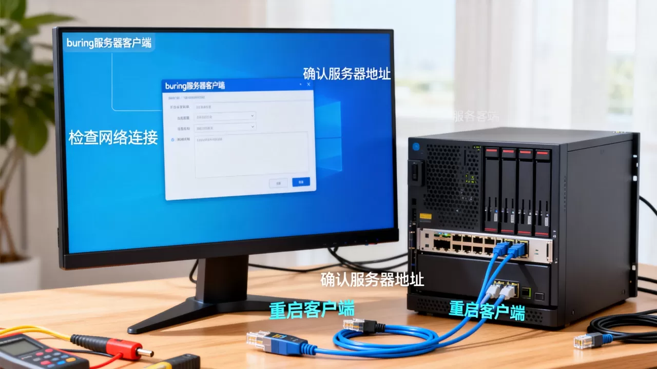 buring服务器客户端怎么连接？buring服务器客户端连接失败怎么办