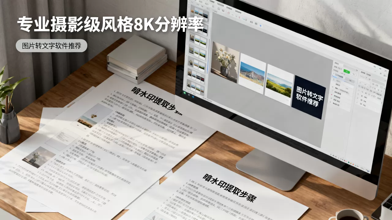 图片转文字软件哪个好？图片中的文字暗水印怎么提取