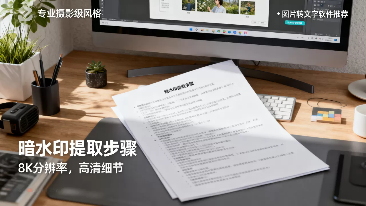 图片转文字软件哪个好？图片中的文字暗水印怎么提取