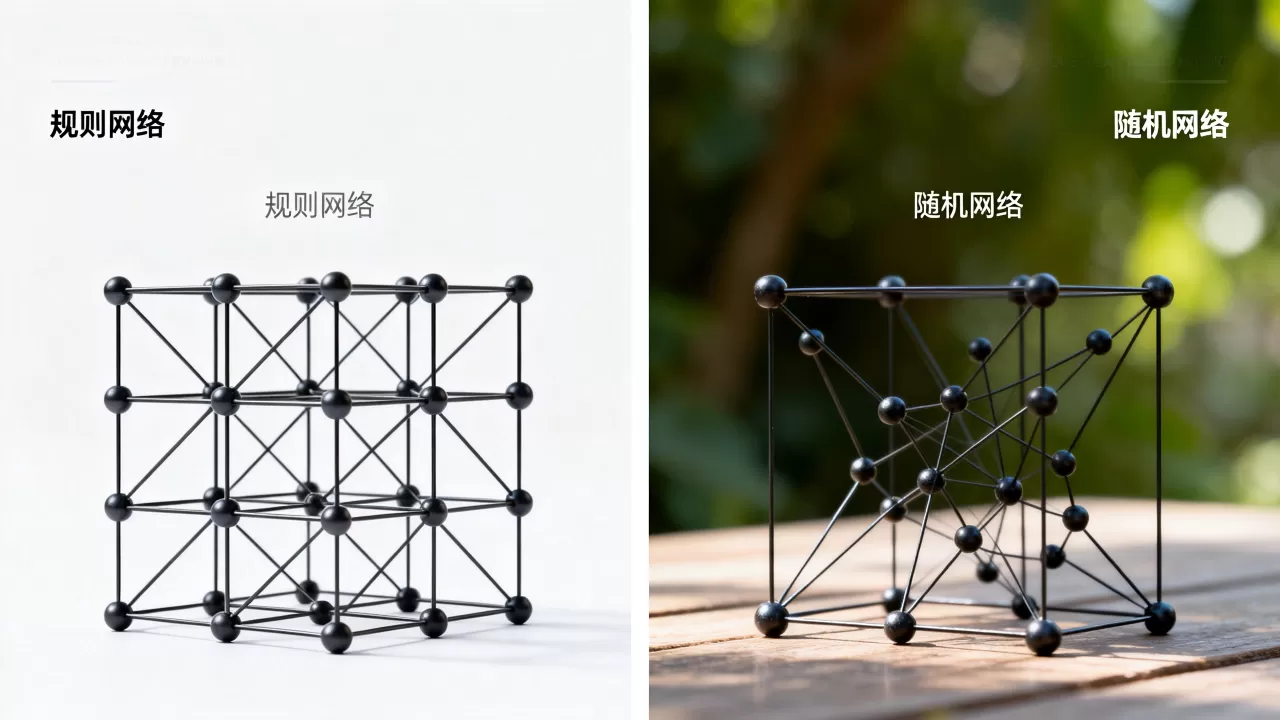 规则网络与随机网络有何区别? 规则网络与随机网络有何区别?