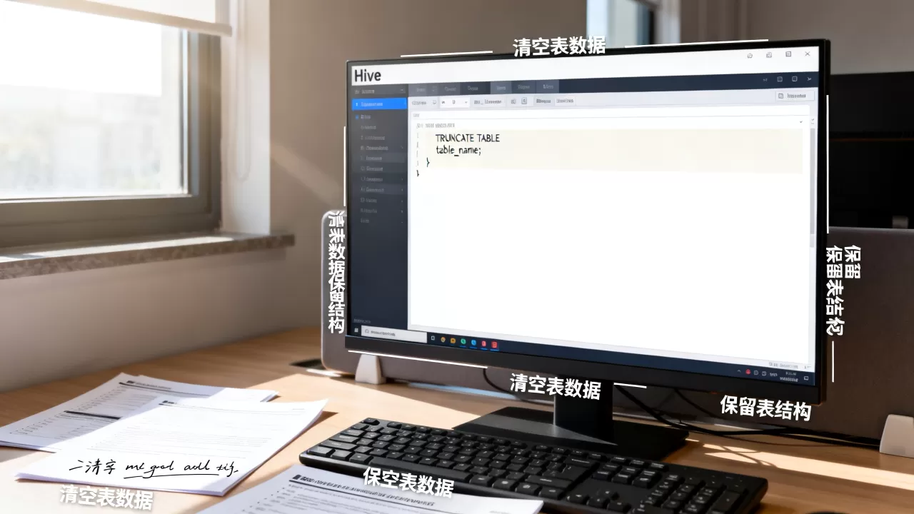Hive表清空数据库怎么操作？Hive清空表数据保留表结构