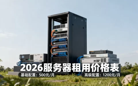 服务器租赁多少钱？2026最新服务器租用价格表
