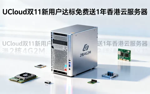 UCloud双11新用户达标能免费送1年香港云服务器吗？香港快杰型云服务器2核4G2M