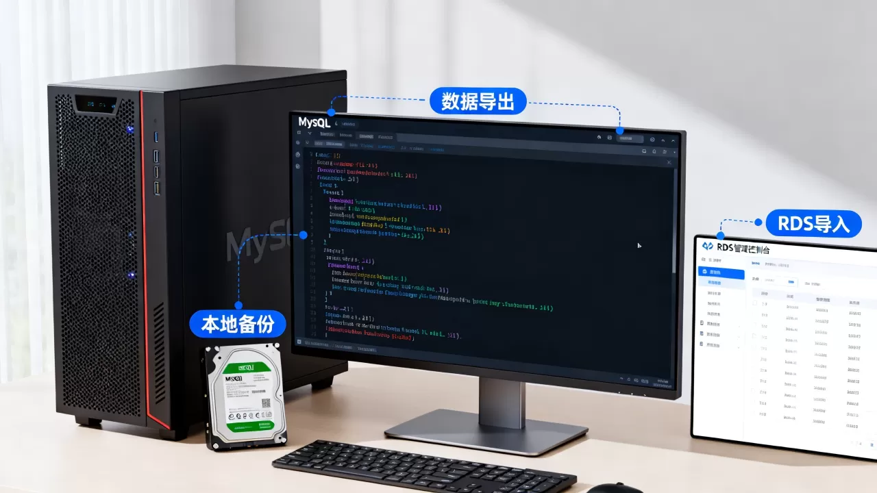 如何本地备份MySQL数据库？本地MySQL迁移到RDS for MySQL步骤详解