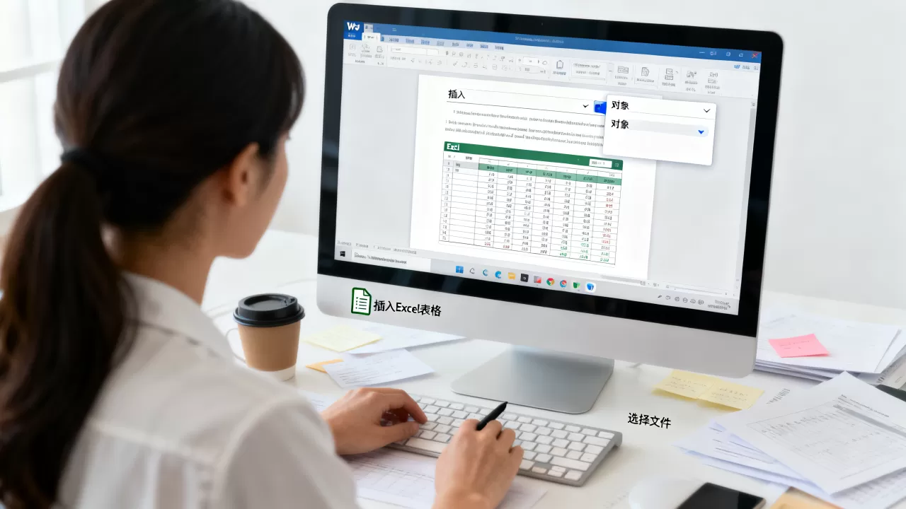 Word里怎么插入Excel表格?如何把Excel数据嵌入Word Word里怎么插入Excel表格?如何把Excel数据嵌入Word