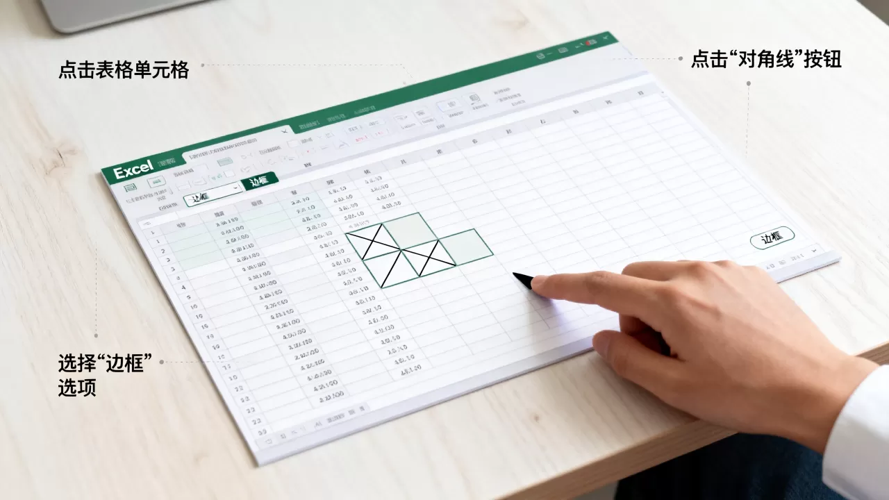 Excel表格怎么画对角线?excel表格画对角线的方法 Excel表格怎么画对角线?excel表格画对角线的方法
