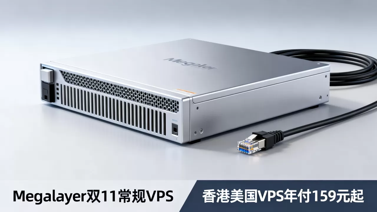 Megalayer双11常规VPS打几折？香港美国VPS年付159元起