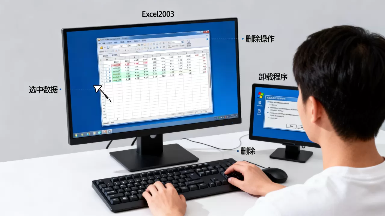 Excel2003怎么删除数据?如何彻底删除Excel2003 Excel2003怎么删除数据?如何彻底删除Excel2003