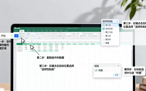 Excel转置功能在哪里找？Excel数据行列互换具体操作步骤